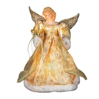 Kurt Adler 12 in LED Angel Christmas Tree Topper