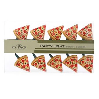 Kurt S. Adler 10-Light Pizza Christmas Light Set - Indoor & Outdoor