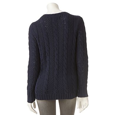 Women's LC Lauren Conrad Cable-Knit Sweater