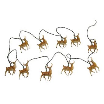 Kurt Adler 10-Light Reindeer Christmas Light Set - Indoor & Outdoor