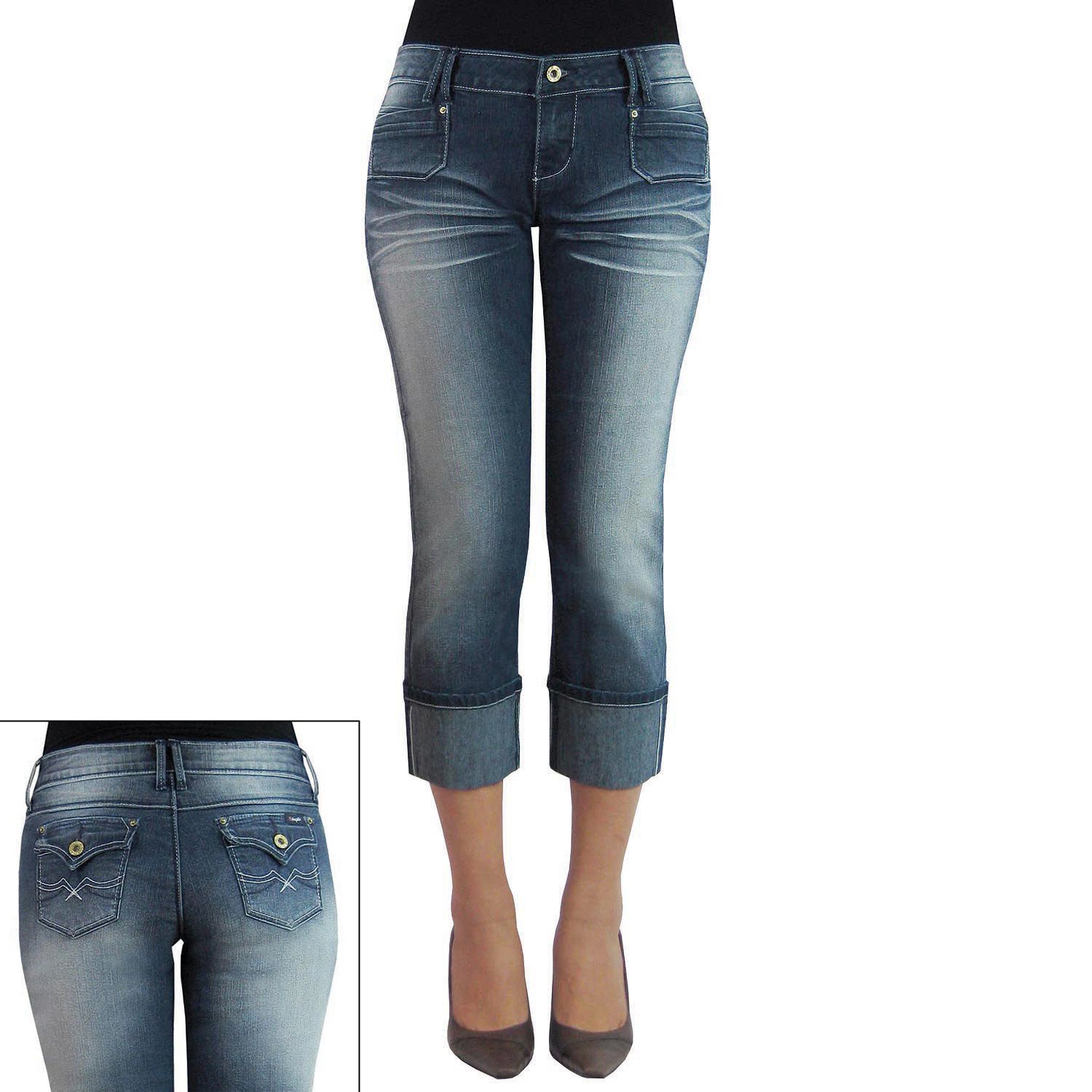 juniors cropped jeans