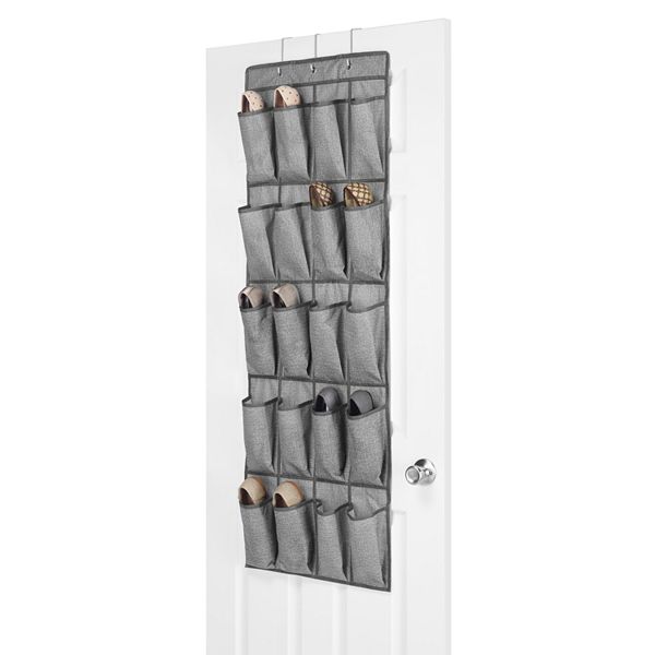 24-Pocket Over-The-Door Shoe Organizer