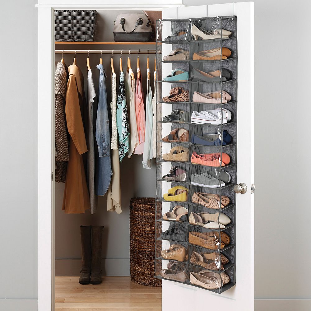 Hanging Shoe Rack Whitmor 10-Pocket Hanging Shoe Organizer Space