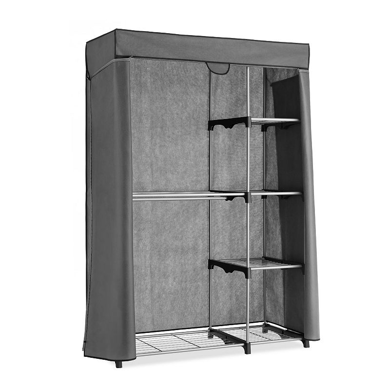 Whitmor Deluxe Covered Double Hang Utility Closet