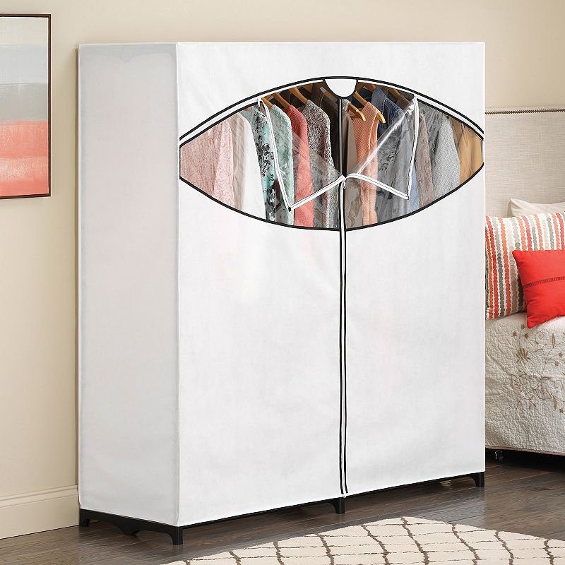 Freestanding Closet: Whitmor Extra Wide Portable Clothes Closet -