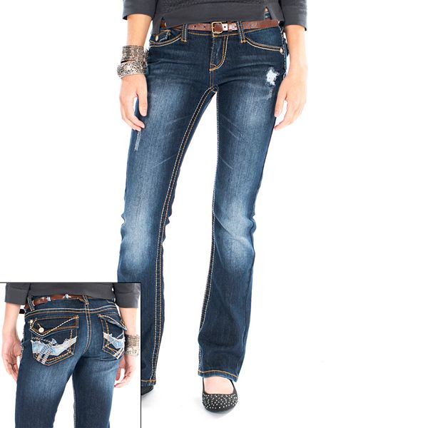 Unionbay Charolette Skinny Bootcut Jeans - Juniors