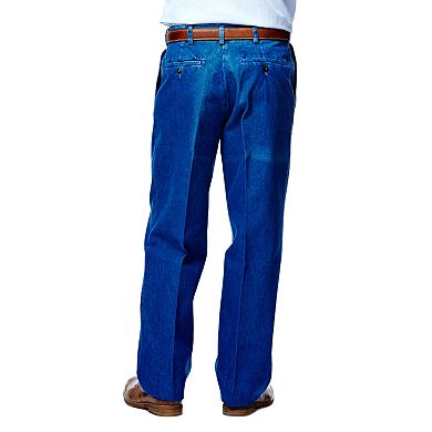 Men's Haggar® Work to Weekend® Classic-Fit Pleated Denim Pants