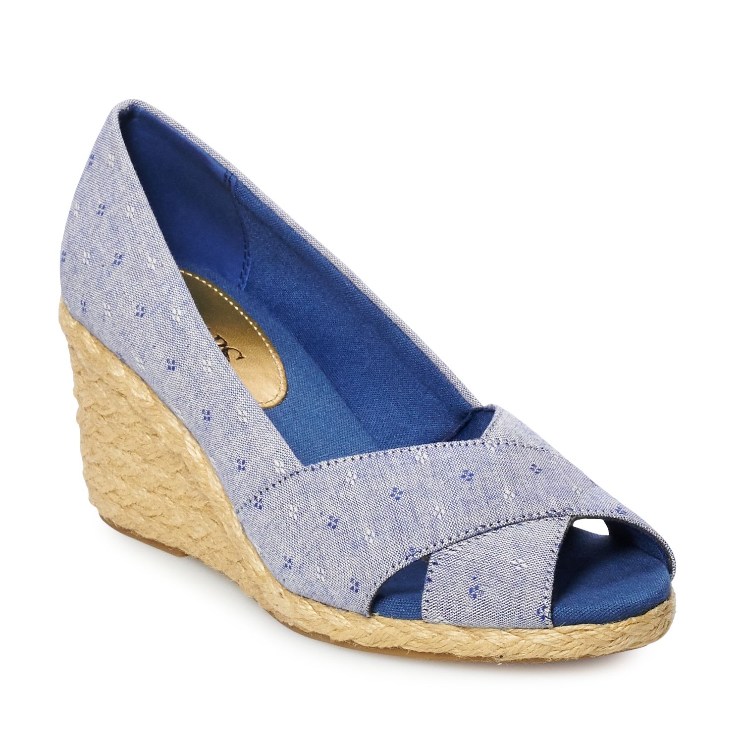 chaps espadrille wedge