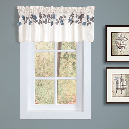 Lush Decor Flower Drops Tier Valance – 58” x 15”