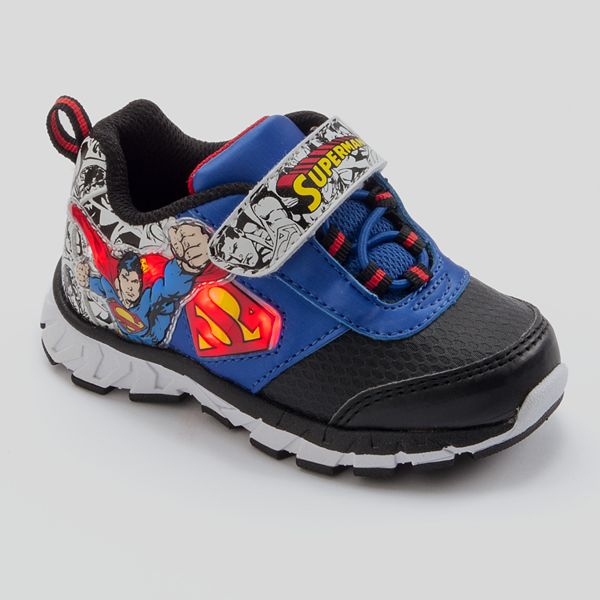 Superman Light Up Athletic Shoes Toddler Boys