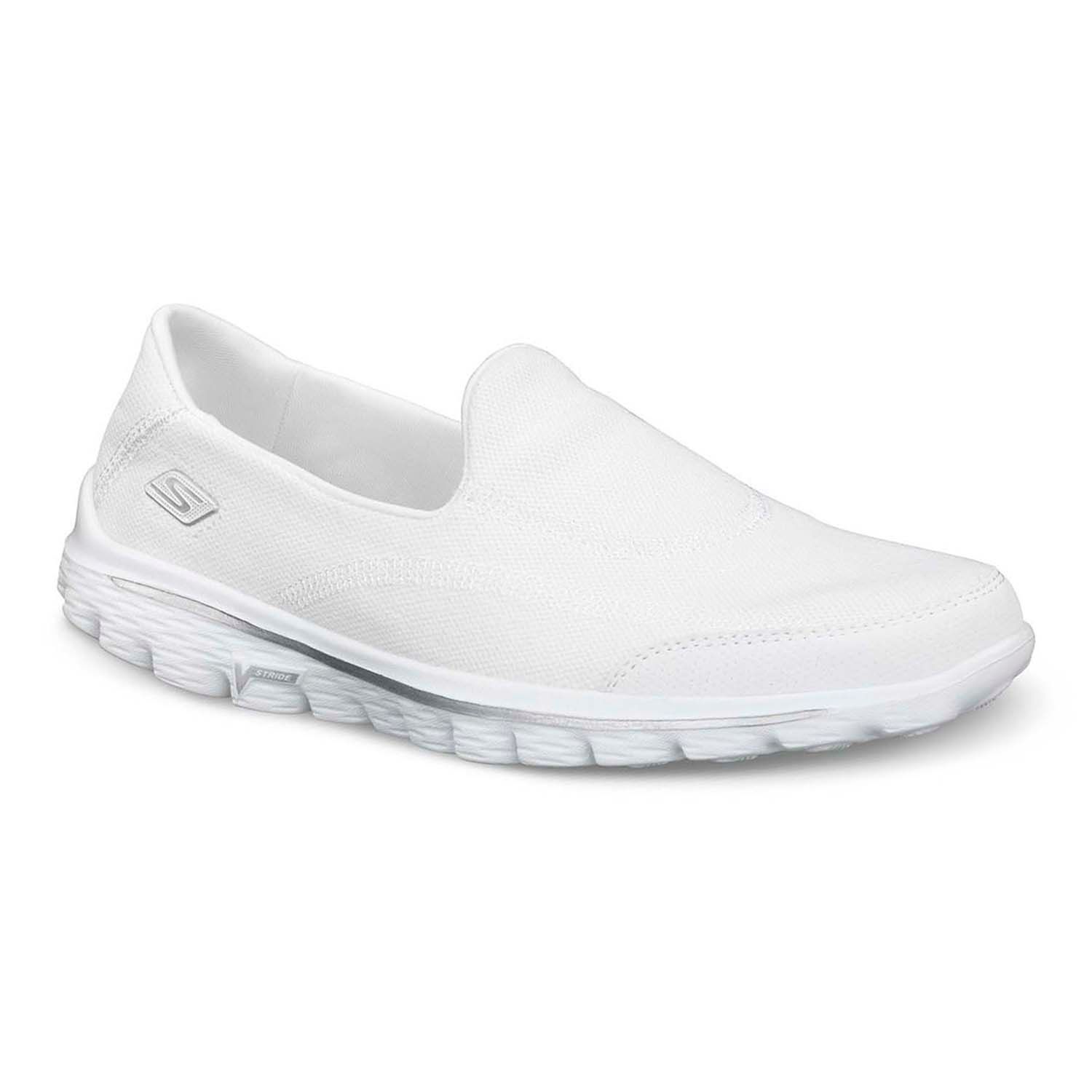 womens skechers go walk 2 fresco white