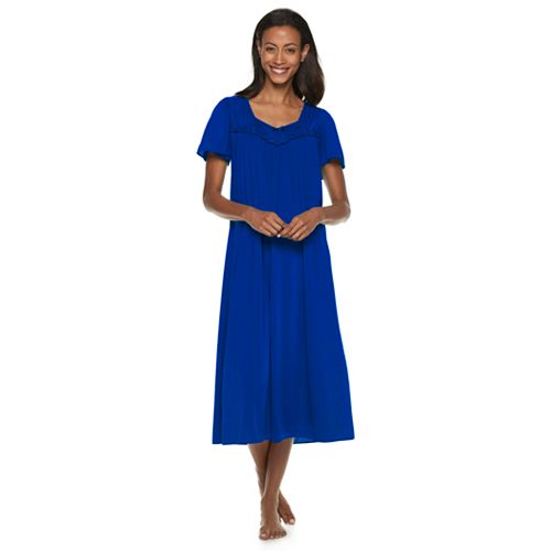 Women's Miss Elaine Essentials Pajamas: Long Tricot Nightgown