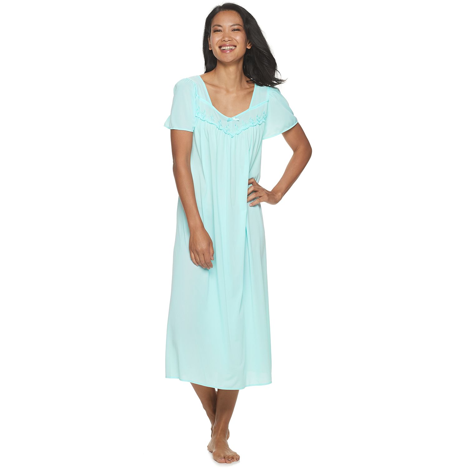 Womens Miss Elaine Essentials Pajamas Long Tricot Nightgown | 25% off ...