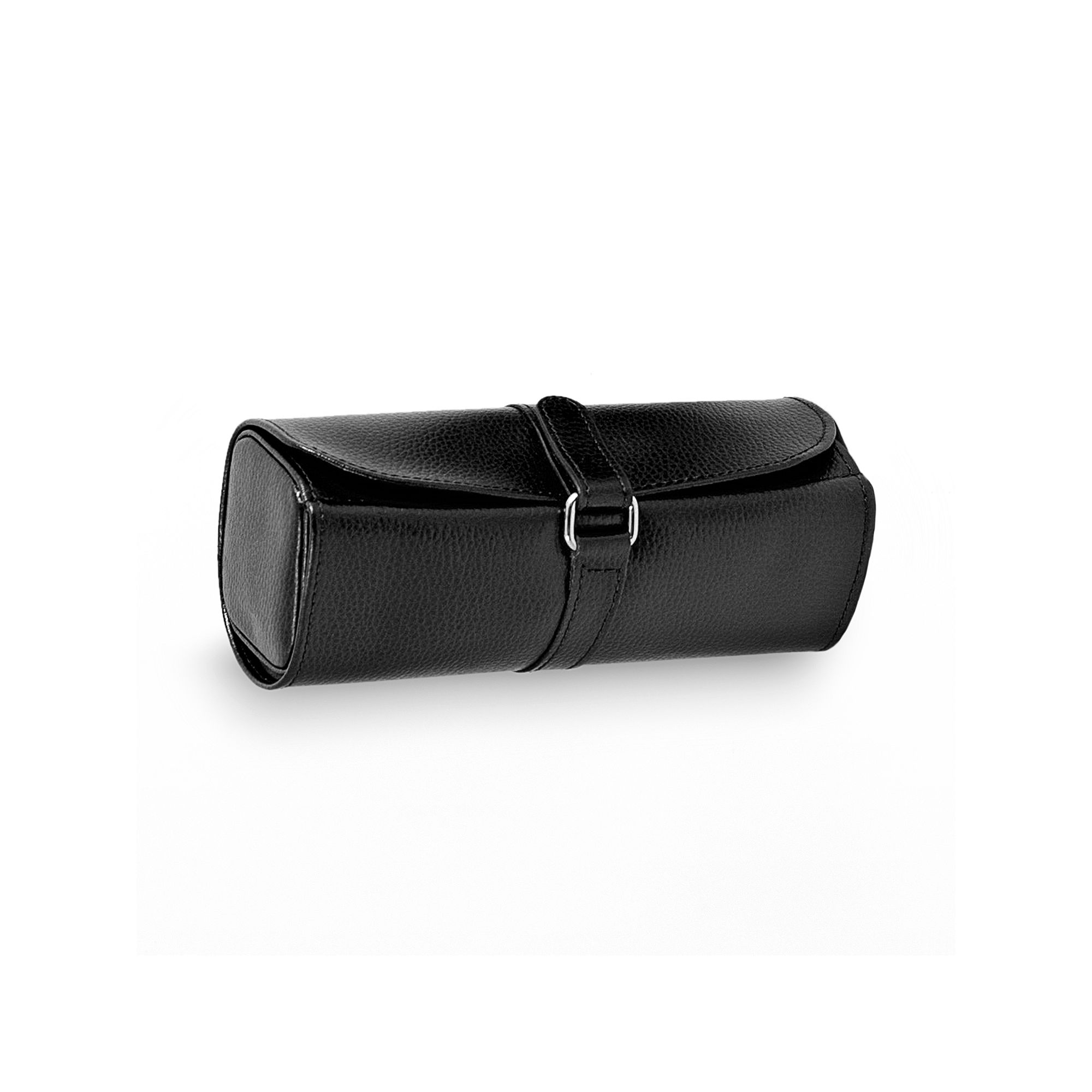 Bey-Berk Leather Jewelry Roll, Womens, Black