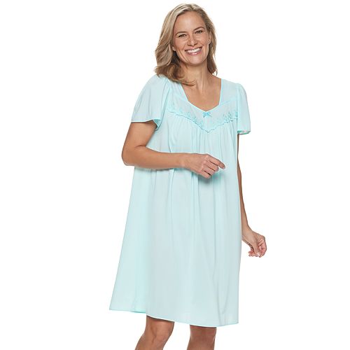 Women's Miss Elaine Essentials Pajamas: Short Tricot Nightgown