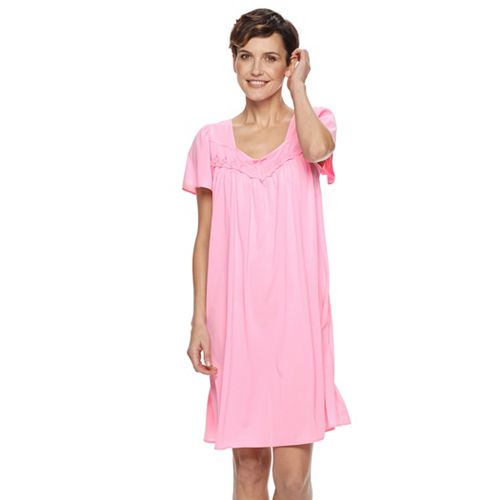 Women's Miss Elaine Essentials Pajamas: Short Tricot Nightgown
