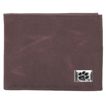 Clemson Tigers Leather Bifold Wallet