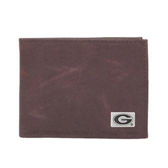Georgia Bulldogs Leather Bifold Wallet