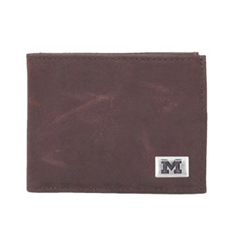 Michigan Wolverines Leather Bifold Wallet