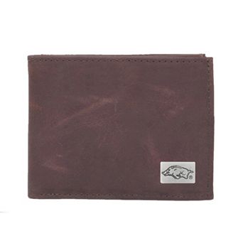 Arkansas Razorbacks Leather Bifold Wallet