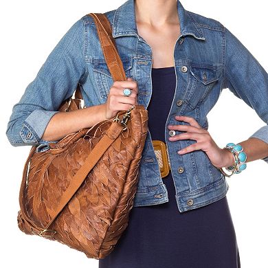 AmeriLeather Sana Leather Convertible Tote
