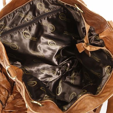 AmeriLeather Sana Leather Convertible Tote