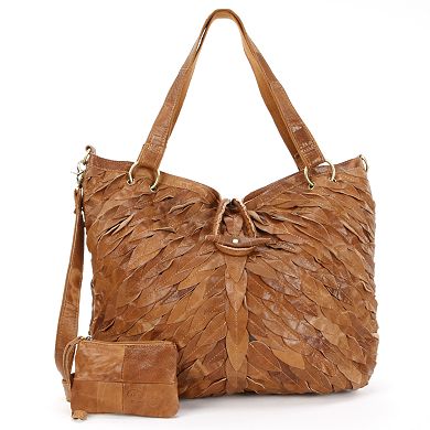AmeriLeather Sana Leather Convertible Tote
