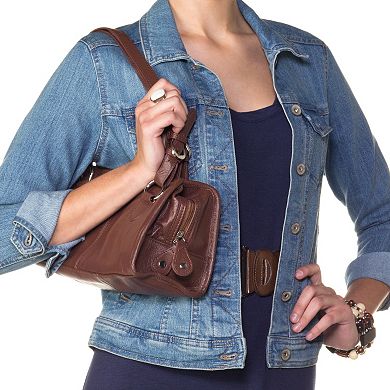 AmeriLeather Classy Leather Satchel