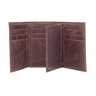 Clemson Tigers Leather Trifold Wallet
