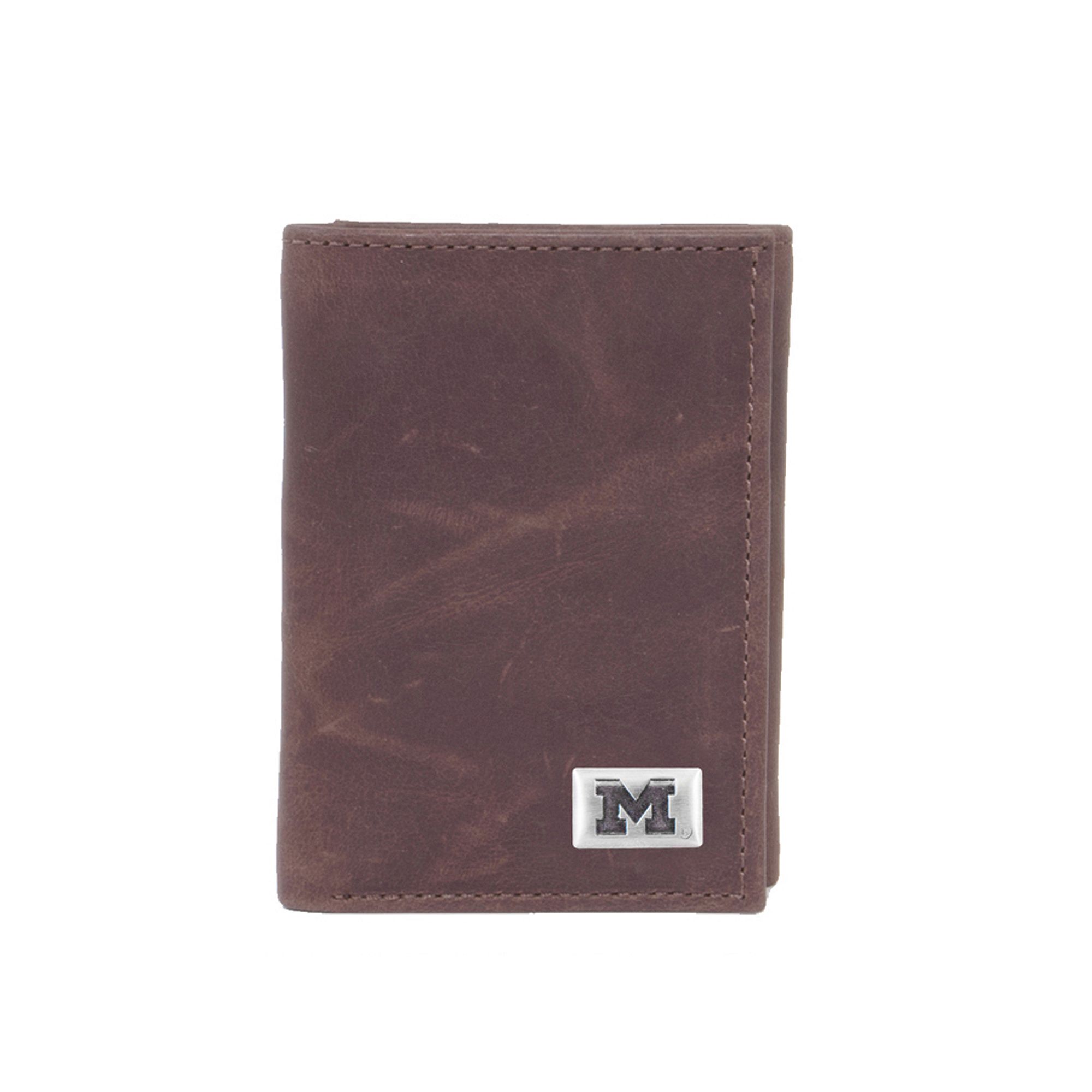 Michigan Wolverines Leather Trifold Wallet, Team
