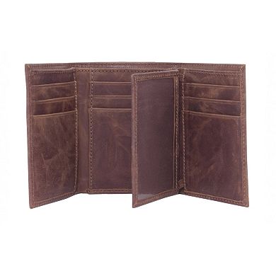 Ole Miss Rebels Leather Trifold Wallet
