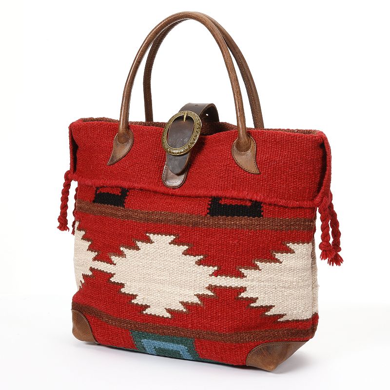 UPC 791336060058 product image for AmeriLeather Roamer Wool Tote (Red) | upcitemdb.com