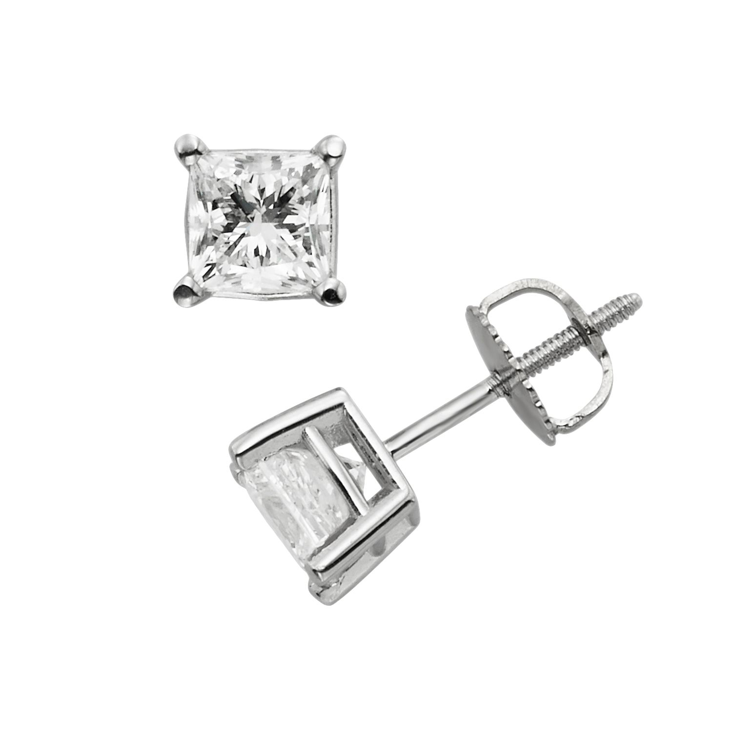 diamond solitaire earrings