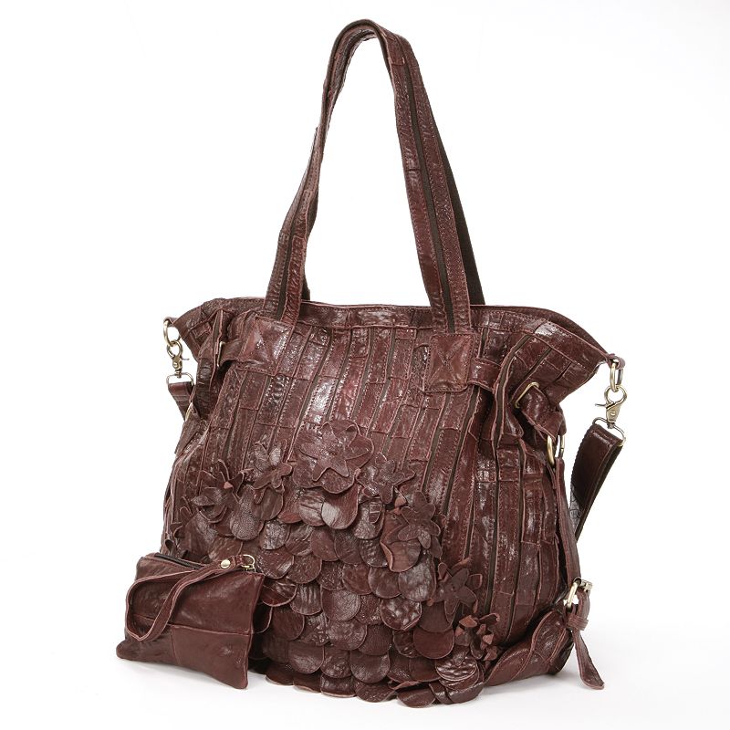 UPC 791336171822 product image for AmeriLeather Brook Leather Convertible Tote, Brown | upcitemdb.com