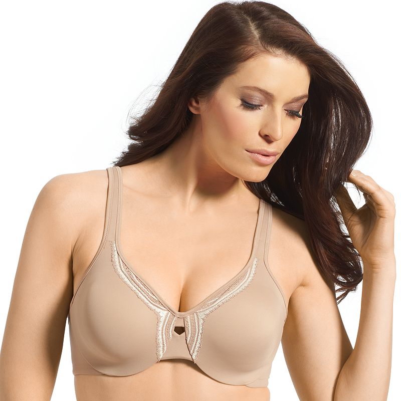 Olga® by Warner's® Butterfly Effect Full-Figure Minimizer Bra 35912, Women's, Size: 38 D, Toasted Brown