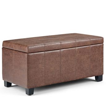 Simpli Home Dover Storage Ottoman Bench