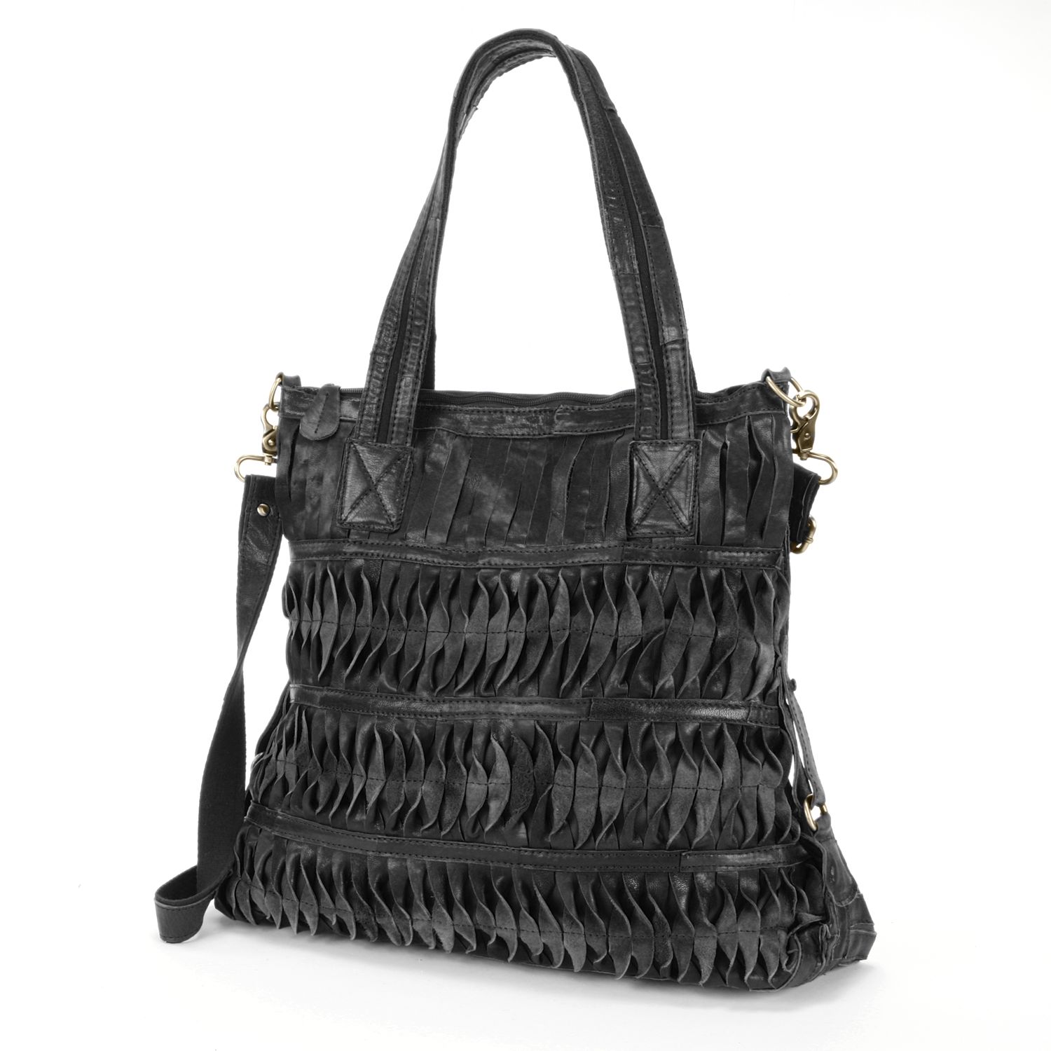 kohls leather handbags