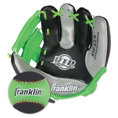 Franklin Air Tech Right Hand Throw Baseball Glove & Ball Set