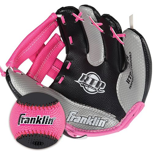 Franklin Air Tech Right Hand Throw Baseball Glove & Ball Set