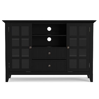 Simpli Home Acadian Brown TV Stand