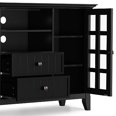Simpli Home Acadian Brown TV Stand