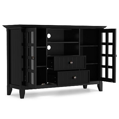 Simpli Home Acadian Brown TV Stand