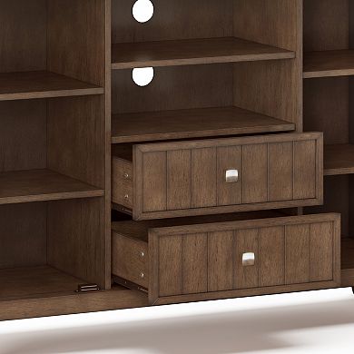 Simpli Home Acadian Brown TV Stand