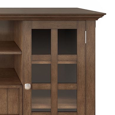Simpli Home Acadian Brown TV Stand