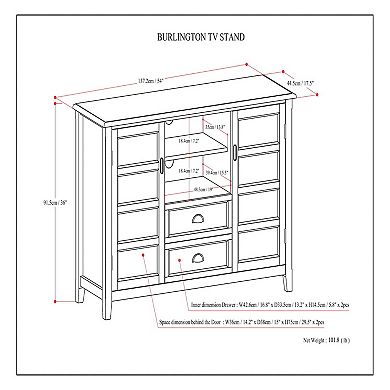 Simpli Home Burlington TV Stand