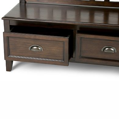 Simpli Home Burlington Entryway Storage Bench