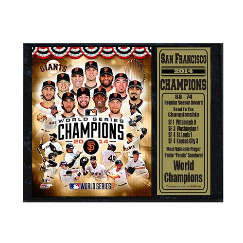 San Francisco Giants Champions Stat Plaque