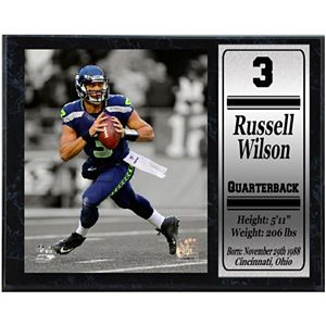 Seattle Seahawks Russell Wilson Stat Plaque