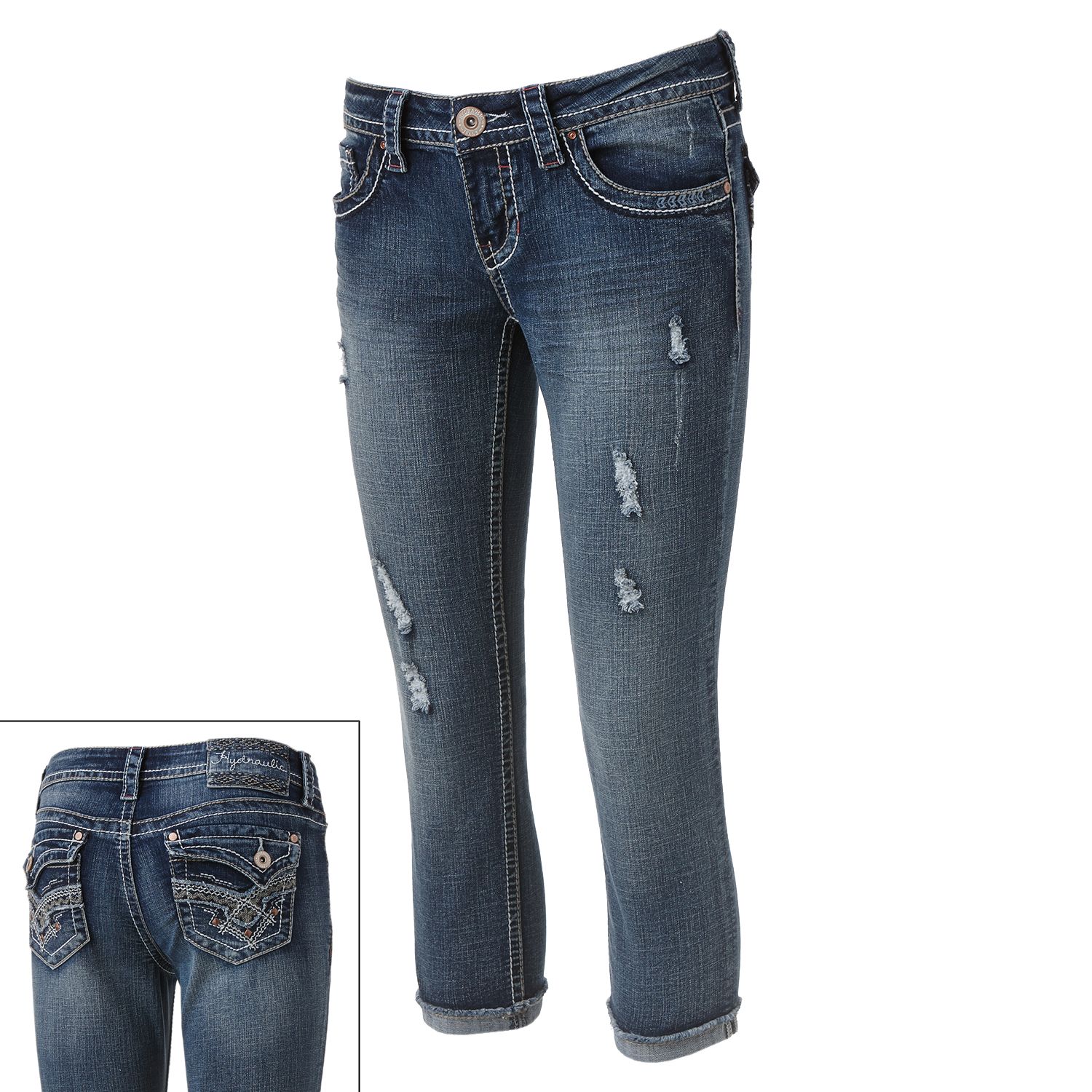 hydraulic jean capris