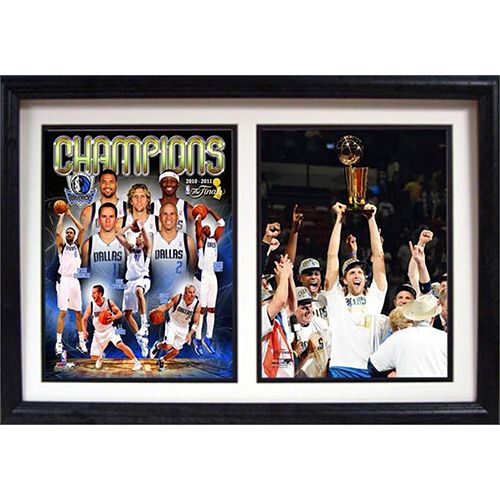 Dallas Mavericks Champions Double Custom Frame